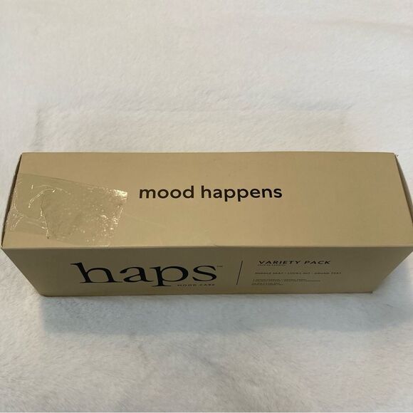 Haps Mood Care Votive Trio Candles Set of 3 Reusable Ceramic Sand Vessel - Picture 10 of 13